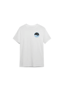 Camiseta Clássica Ciano (Branca)